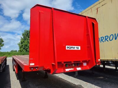 2010 Dennison Triaxle Bolster Flat Trailer