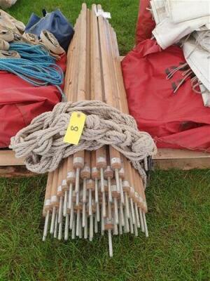 Complete 40ft x 40ft Traditional Pole Marquee Inc Side Walls  - 13