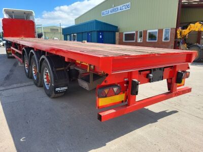 2010 Dennison Triaxle Bolster Flat Trailer - 4