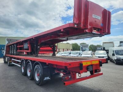 2007 SDC Triaxle Bolster Flat Trailer  - 2