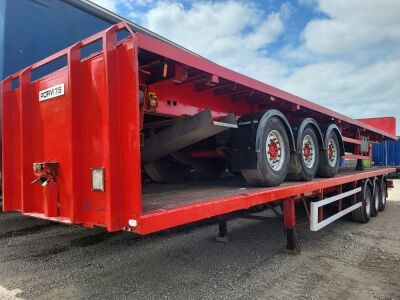 2007 SDC Triaxle Bolster Flat Trailer  - 4