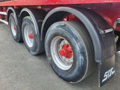 2007 SDC Triaxle Bolster Flat Trailer  - 6