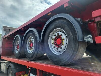 2009 Dennison Triaxle Bolster Flat Trailer - 5