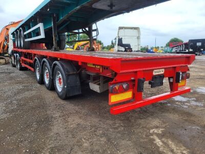 2009 Dennison Triaxle Flat Bolster Trailer - 3