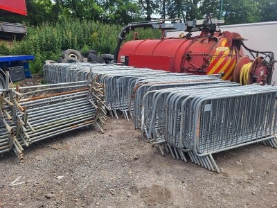 Large Quantity of Steel Pedestrian Barriers - 2