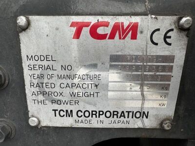 2003 TCM FD18T9H 1.75T Diesel Forklift - 15