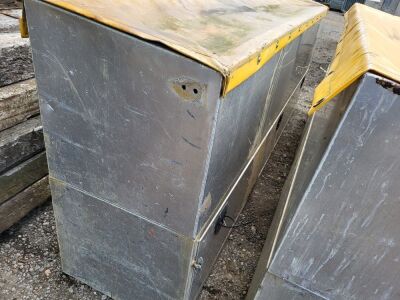4x Alloy Tool Boxes - 6