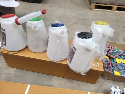 5x 5ltr Colour Coded Jugs