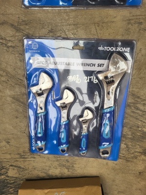 4pc Adjustable Spanner Set