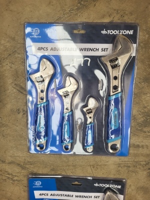 4pc Adjustable Spanner Set