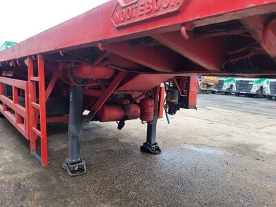 1991 Nooteboom OVB-48W Triaxle Extending Flat Trailer - 12