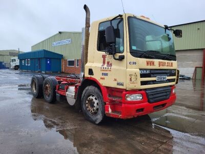 2008 DAF CF75.250 6x2 Second Steer Chassis Cab