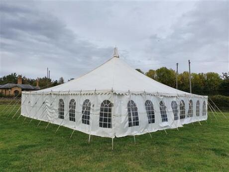 Complete 40ft x 80ft Traditional Pole Marquee