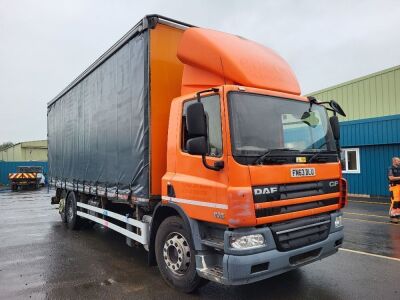 2013 DAF CF 75.310 6x2 Rear Lift Curtainside Rigid