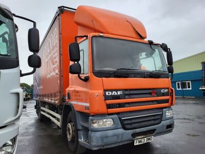 2013 DAF CF75 310 6x2 Rigid Curtainside Rigid