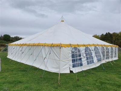 Complete 40ft x 60ft Traditional Pole Marquee