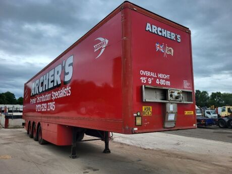 2003 Cartwright Triaxle Box Van Trailer