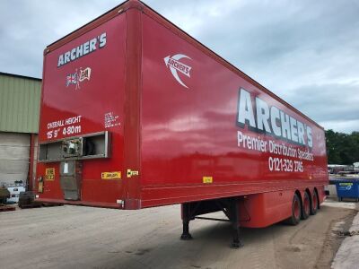 2003 Cartwright Triaxle Box Van Trailer - 2