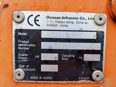 2007 Doosan Mega250V Loading Shovel - 9