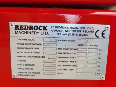 2024 Redrock Tandem Axle 20 ton Drawbar Tipping Trailer - 10