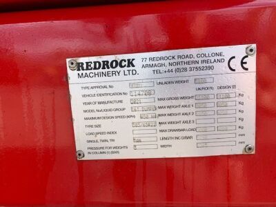 2021 Redrock Tandem Axle 16 ton Drawbar Tipping Trailer - 6
