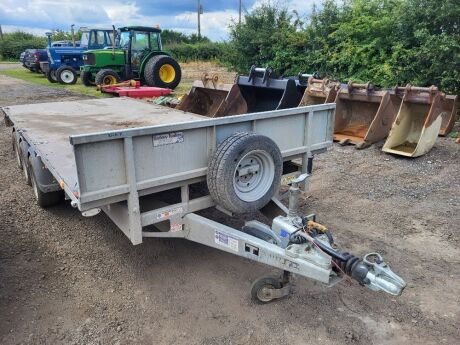 2022 Ifor Williams Triaxle 3500kg Drawbar Flat Trailer