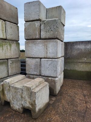 10 x Concrete Lego Blocks