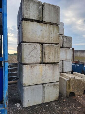 10 x Concrete Lego Blocks 