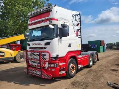 2016 Scania R580 V8 Euro 6 6x2 Rear Lift Tractor Unit