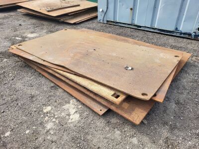 6 x Steel Road Plates