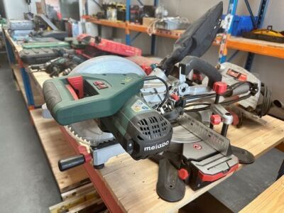 Unused Metabo Sliding Mitre Saw