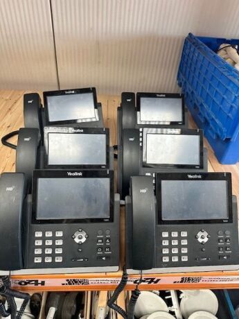 6x Yealink Ultra Elegant Gigabit IP Phone