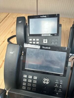 6x Yealink Ultra Elegant Gigabit IP Phone - 5