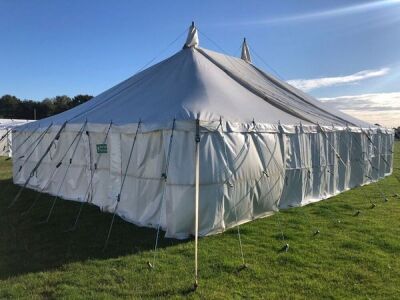 Complete 30ft x 60ft Traditional Pole Marquee - 9