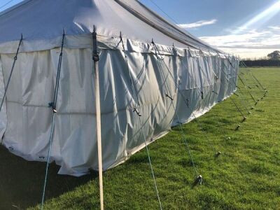 Complete 30ft x 60ft Traditional Pole Marquee - 10