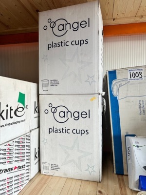 4 x Boxes of Unused Plastic Cups