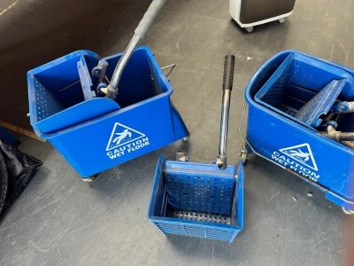 2 x Heavy Duty Mop Buckets