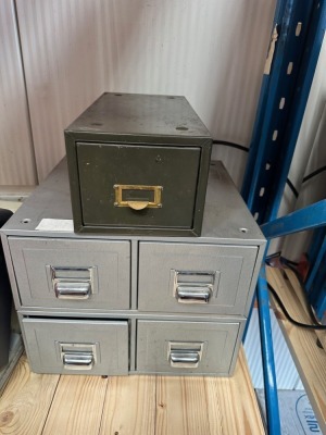 3 x Metal Storage Drawers