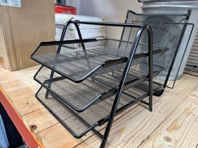 Stylish Mesh Office Organisers and Bins - 2