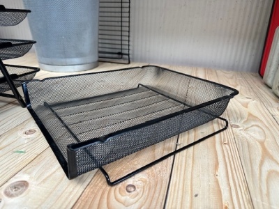 Stylish Mesh Office Organisers and Bins - 3