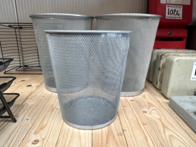 Stylish Mesh Office Organisers and Bins - 5