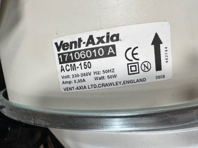 Vent Axia ACM150 240V Extractor Fan - 2