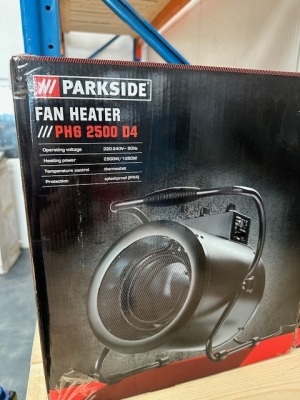 Unused Parkside PHG 2500 D4 Fan Heater - 2