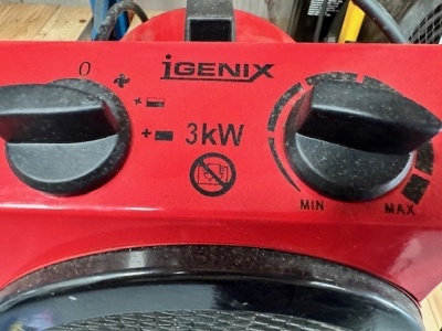 Igenix 3KW 240V Fan Heater - 3