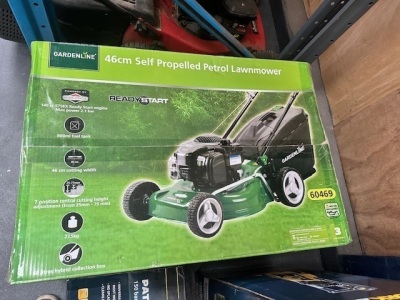 Unused Gardenline 46cm Self Propelled Lawnmower