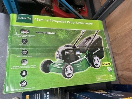 Unused Gardenline 46cm Self Propelled Lawnmower