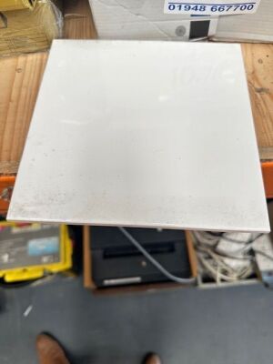 Quantity of Various White Tiles