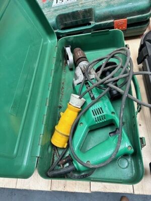 Hitachi 110V Drill in Metal Carry Case