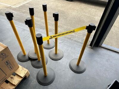 7x Retractable Barriers - 2