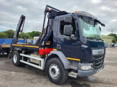 2018 DAF LF320 4x2 Telescopic Drawbar Skip Loader